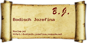 Bodisch Jozefina névjegykártya