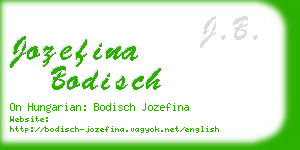 jozefina bodisch business card
